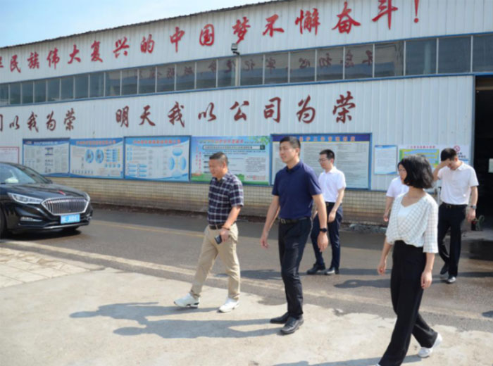 泸县县委书记肖刚一行莅临好博网页版集团总部基地调研